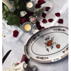 Plat ovale service porcelaine Limoges – Manufacture Royale 37cm