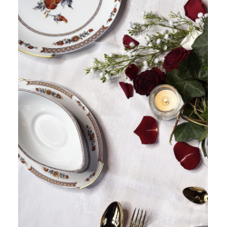 Petit plat ovale de service