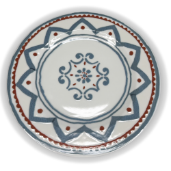 assiette dessert Fontebasso 1760  Fondo Oliva 21 Made in Italy