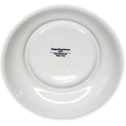 Assiette Fontebasso 1760 – Décor floral bleu et rouge – Fine Porcelaine Made in Italy