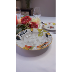 Plat Pastabowl Fontebasso 1760 – Décor 'Pasta Scoglio' – Fruits de mer et azulejos