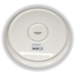 Assiette plate Kütahya Porselen – Glaçure réactive bleu nuit – Made in Turkey