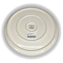 Assiette creuse Kütahya Porselen – Glaçure réactive beige et brun – Made in Türkiye