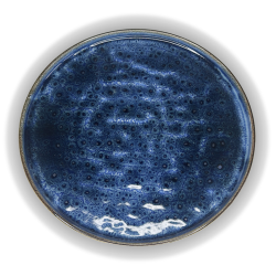 Assiette plate Corendon by Kütahya – Glaçure réactive bleu nuit – Made in Türkiye