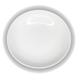 Assiette creuse GenWare BS4034 – Relief spirale en bordure
