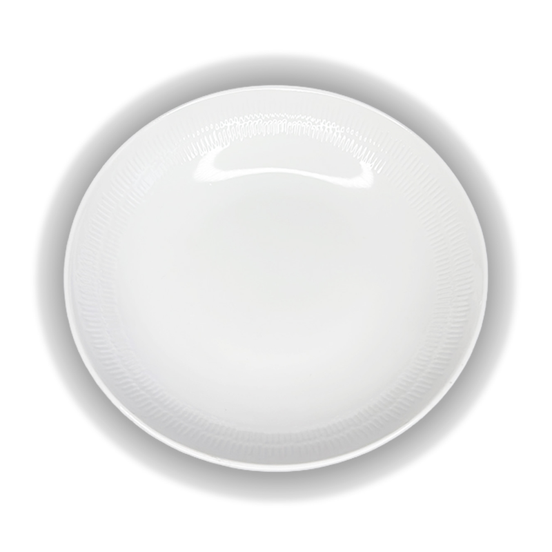 Assiette creuse GenWare BS4034 – Relief spirale en bordure