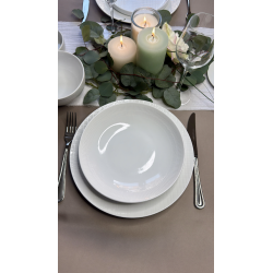 Assiette creuse GenWare BS4034 – Relief spirale en bordure