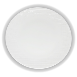 Assiette plate GenWare BS4034 Ø27cm relief quadrillage bordure Réf W9-ILV 20 vue dessus