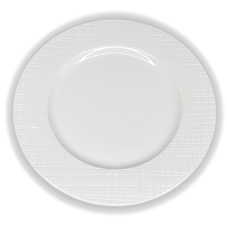 Assiette dessert GenWare BS4034 Ø20cm relief quadrillage dessus