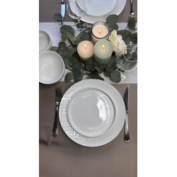 Assiette dessert GenWare BS4034 relief quadrillage Ø 20