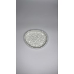Assiette organique blanche Cookplay Bilbao forme libre vue dessus