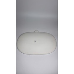 Dos assiette The Tablet Cookplay porcelaine blanche poinçon