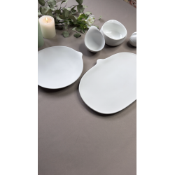 Assiette The Tablet Cookplay blanche – Forme ronde avec languette