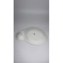 Plat Asymétrique Blanc Design
