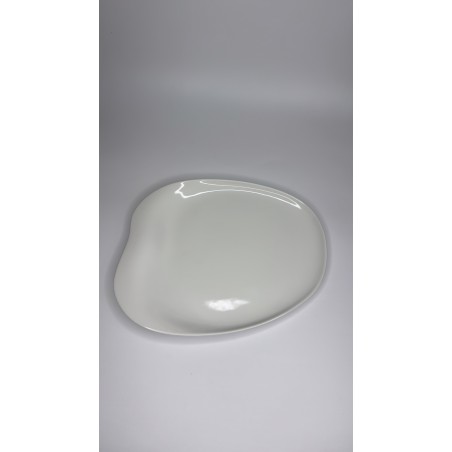 Coupelle triangulaire porcelaine blanche YAYOI Cookplay design minimaliste vue dessus