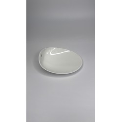 Bol The Tablet Cookplay porcelaine blanche languette vue intérieur dessus