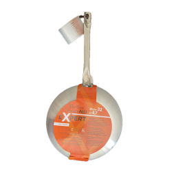 Poêle Pintinox Tender 32 cm manche triple rivetage détail latéral