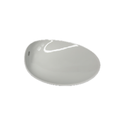 Bol The Tablet Cookplay porcelaine blanche languette vue intérieur dessus