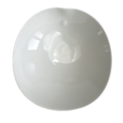 Coupelle The Tablet Cookplay porcelaine blanche languette vue dessus