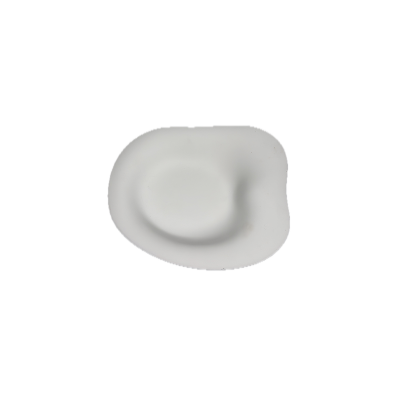 Assiette creuse The Tablet Cookplay porcelaine blanche languette vue dessus