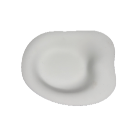 Assiette creuse The Tablet Cookplay porcelaine blanche languette vue dessus