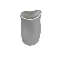 Vase Jelly Cookplay Bilbao porcelaine blanche contours organiques vue dessus