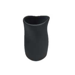 Vase Jelly Cookplay Bilbao porcelaine blanche forme organique vue intérieur