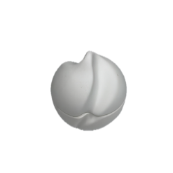 Vide-poche TEARS Cookplay Bilbao porcelaine blanche relief larmé vue dessus