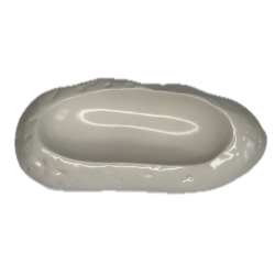 Assiette Ovale Blanc Crème