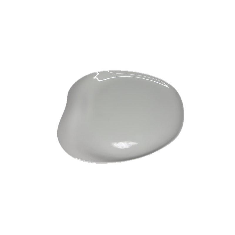 Coupelle triangulaire porcelaine blanche YAYOI Cookplay design minimaliste vue dessus