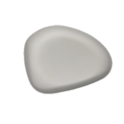 Assiette Yayoi blanche petite – Cookplay (forme galet compact)