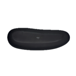 Plat allongé Yayoi noir mat – Cookplay (forme organique)