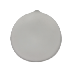 Assiette The Tablet Cookplay blanche forme ronde languette vue dessus