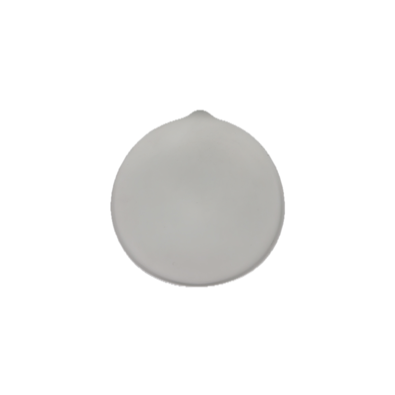 Assiette The Tablet Cookplay blanche forme ronde languette vue dessus