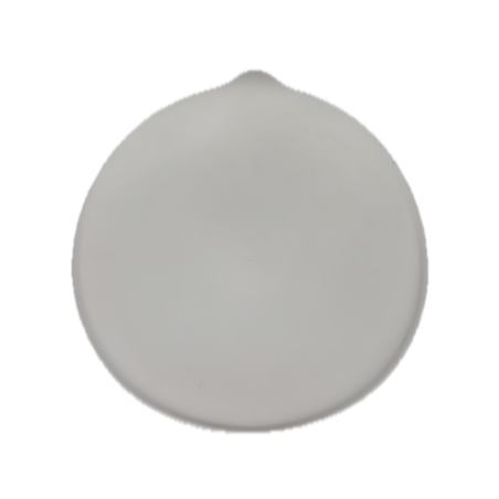 Assiette The Tablet Cookplay blanche forme ronde languette vue dessus