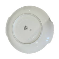 Assiette vue du dessous