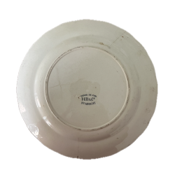 Dos assiette terre de fer Hippolyte Boulenger poinçon manufacture française