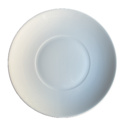 Assiette plate Sarreguemines grand format Ø30cm blanche gastronomique